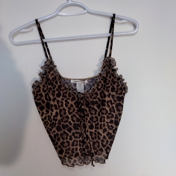 Caution To The Wind Tops - Animal print top
